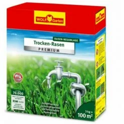 WOLF-GARTEN Trockenrasen Rasen Neuanlage L-TP 100 | 3kg | Für 100 M²