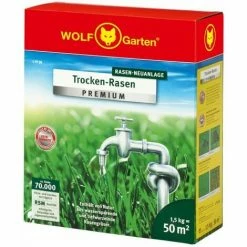 WOLF-GARTEN Rasen Neuanlage Trocken Rasen L-TP 50 | 1.5kg | 50m²