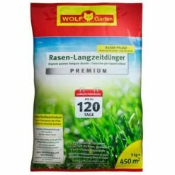 WOLF-GARTEN Rasen Langzeitdünger LE 450 | 9kg | Für 450 M²