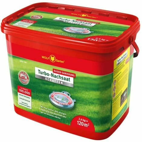 WOLF-GARTEN Turbo-Nachsaat Rasensamen LR-S 120 | 2.4 kg | 120m² WOLF-GARTEN Turbo-Nachsaat Rasensamen LR-S 120 | 2.4 Kg | 120m² -WOLF-GARTEN SHOP 18617574 1