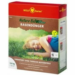 WOLF-GARTEN Natura Bio Rasendünger NR 3,4 | Für 50m²