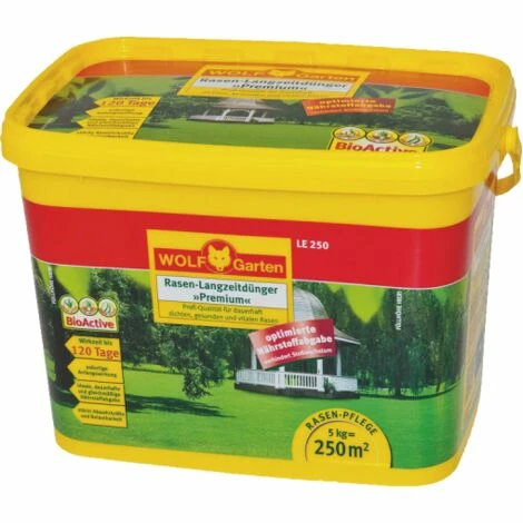 WOLF-GARTEN LP 200 Rasensamen Supra 200m² Wolf Garten +LE 250 Rasen-Langzeitdünger Premium 5kg WOLF-GARTEN LP 200 Rasensamen Supra 200m² Wolf Garten +LE 250 Rasen-Langzeitdünger Premium 5kg -WOLF-GARTEN SHOP 58251566 2