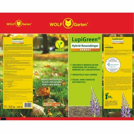 WOLF-GARTEN LU-H 220 D/A LupiGreen® HYBRID-RASENDÜNGER HERBST WOLF-GARTEN LU-H 220 D/A LupiGreen® HYBRID-RASENDÜNGER HERBST -WOLF-GARTEN SHOP 59806274 2